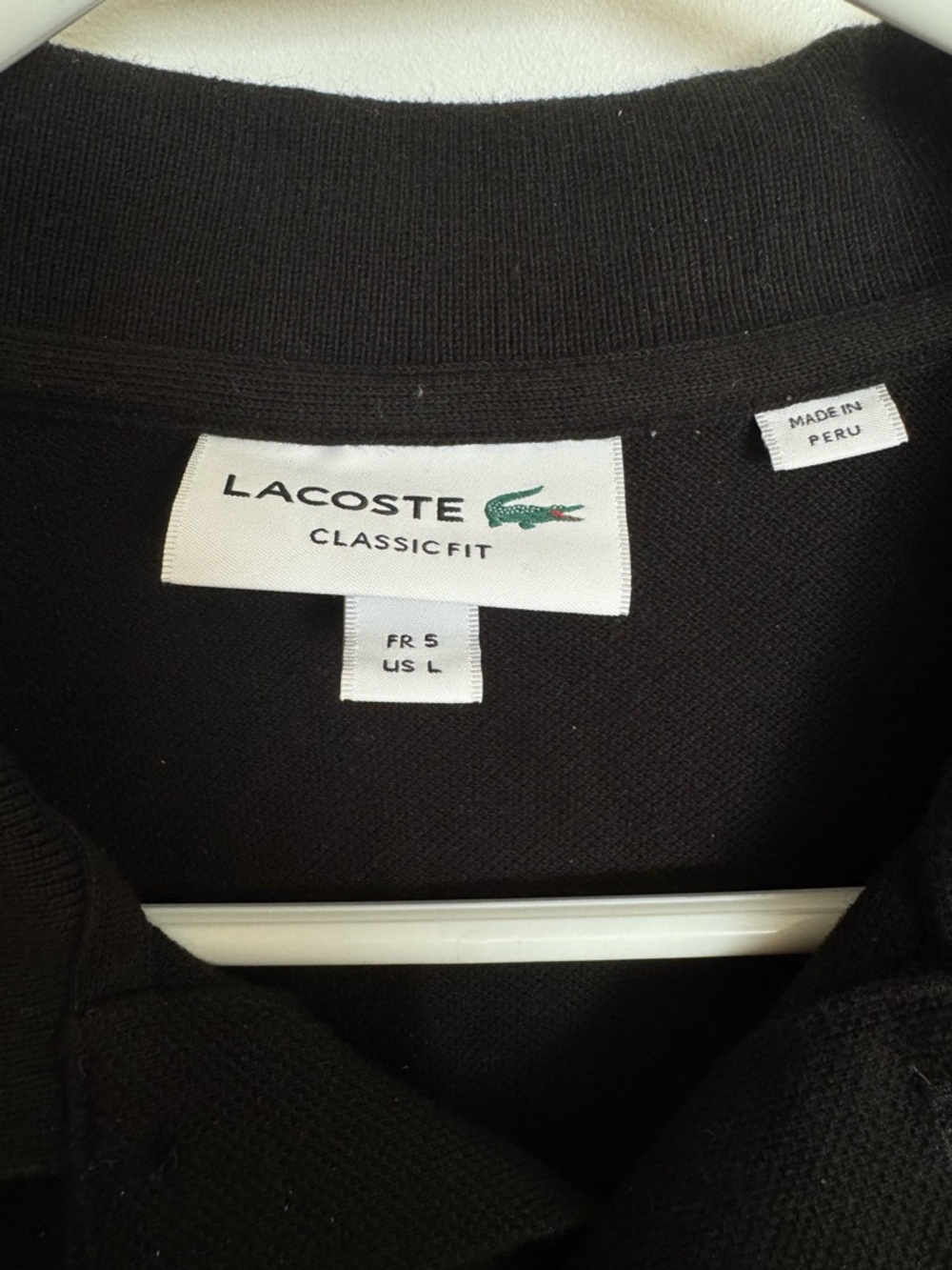 Lacoste black polo - Picture 3 of 3
